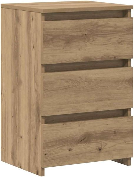 Zweiteiliges Nachttisch-Set in Artisan-Eiche Optik aus Holzwerkstoff, multifunktionale Nachtkonsolen fuer Schlafzimmer 40 x 35 x 62,5 cm