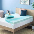 Twin-Size Gel-Swirl Memory-Schaum-Topper mit 4 Zoll Hoehe, kuehlende komfortable Matratzenauflage
